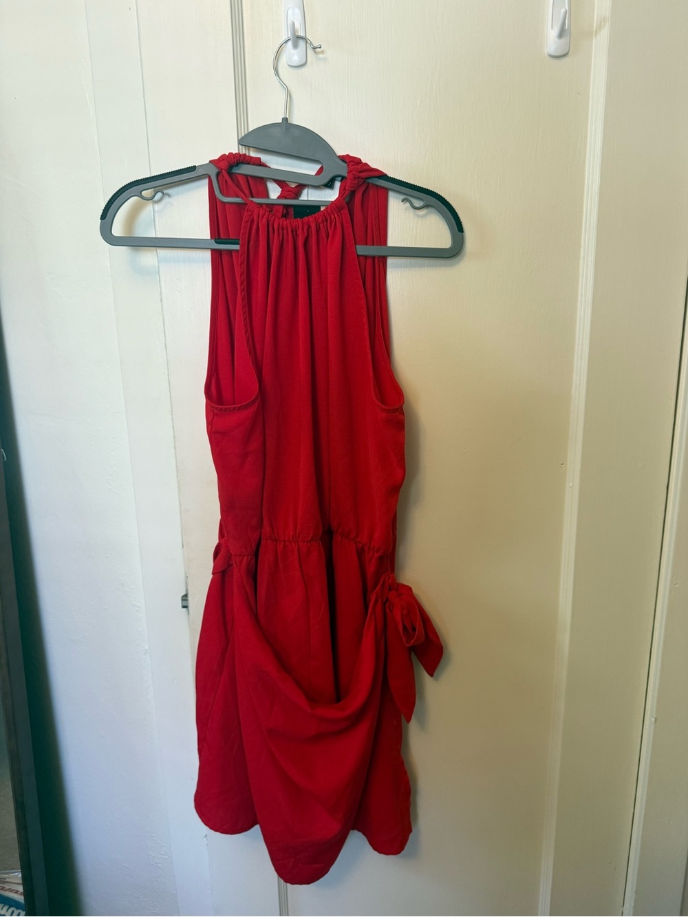 Lulu's Red Sleeveless Tie-Waist Romper